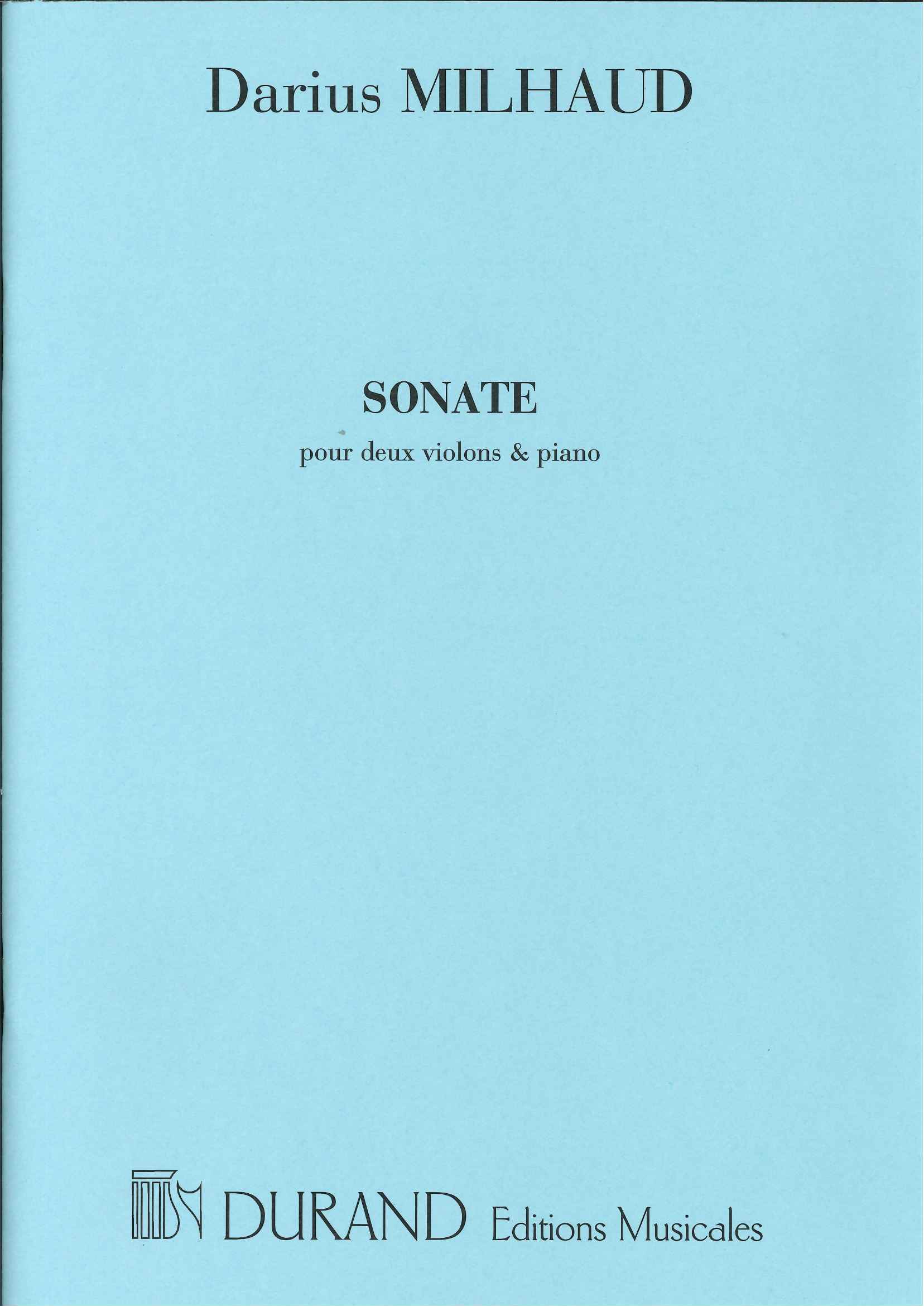 アカデミアミュージック / Sonate pour 2 violons et piano, op. 15 (1914)