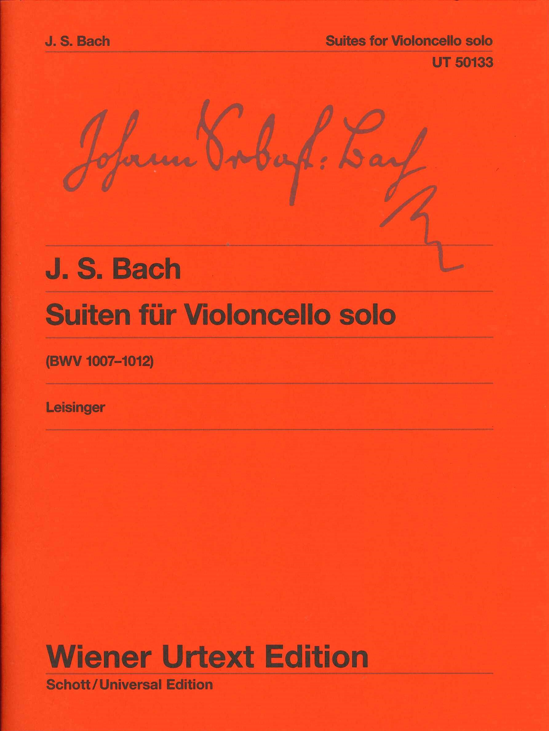 S - 6 Suiten BWV 1007-1012 Bach J Noten für Violoncello solo 9054 