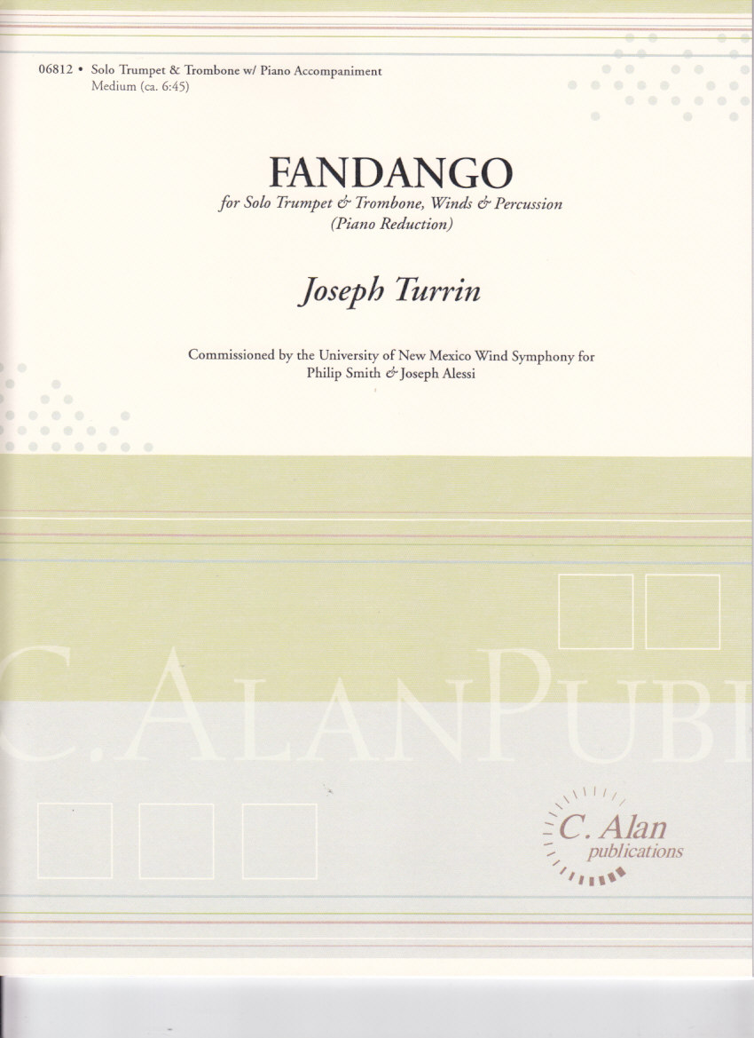 Turrin，J. トゥリン Fandango: for Trumpet， Trombone and Wind
