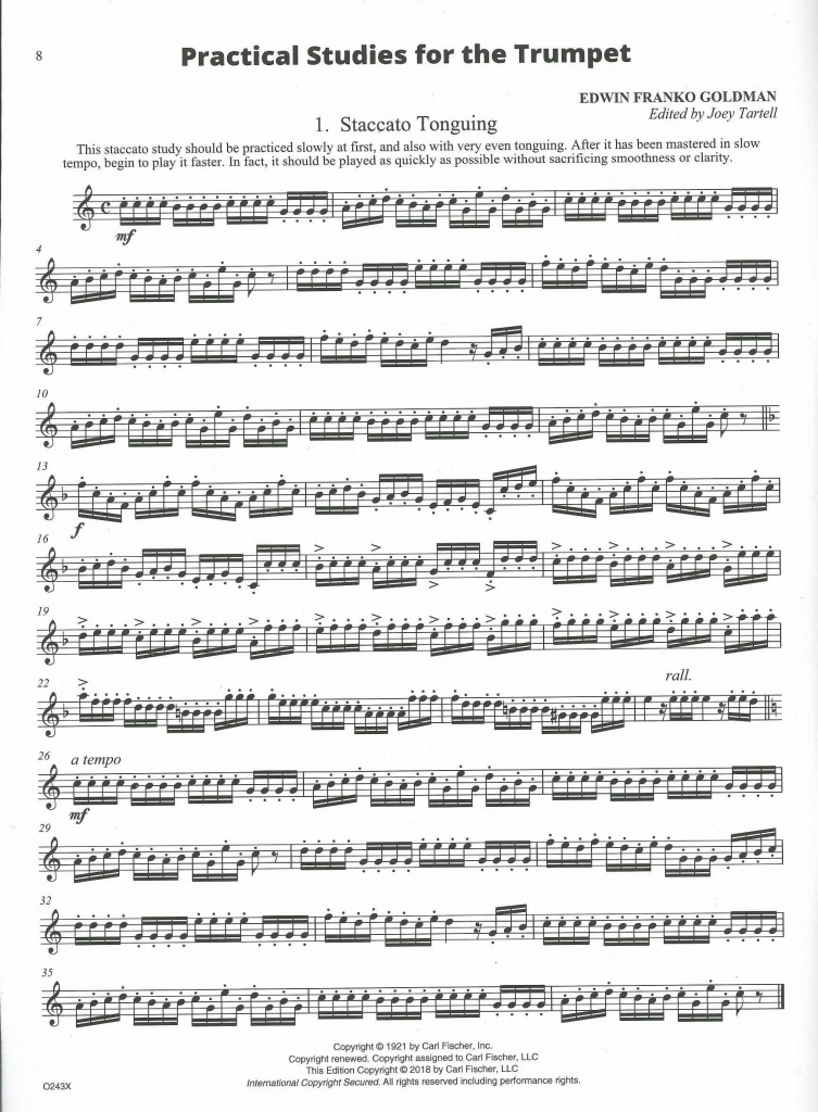 アカデミアミュージック / Practical Studies, for the Trumpet